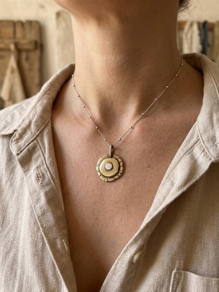 Brass Third Eye necklace