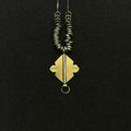 Clover Brass & Silver Pendant