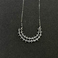 Dual-Axis Convertible Crescent Necklace