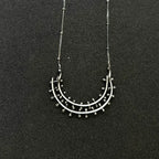 Dual-Axis Convertible Crescent Necklace