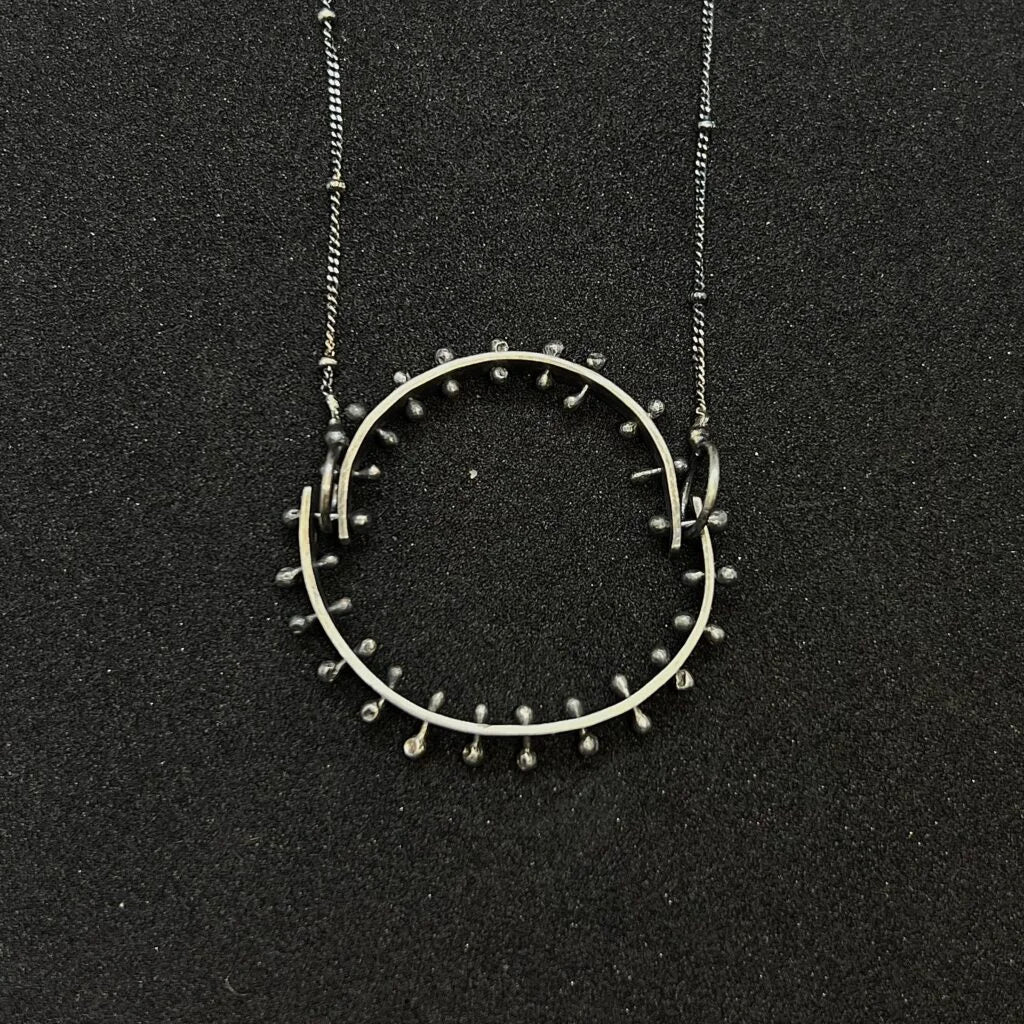 Dual-Axis Convertible Crescent Necklace