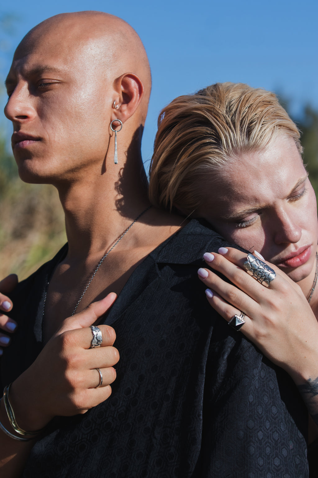 Pendulum Ring Earrings