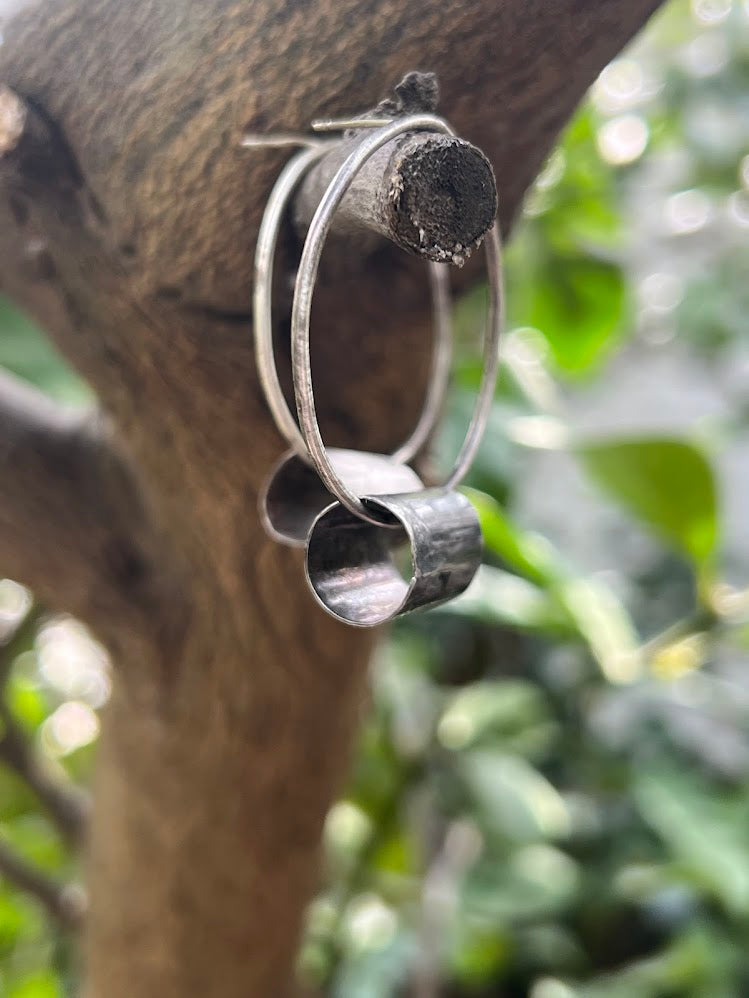 Log Hoop Earring