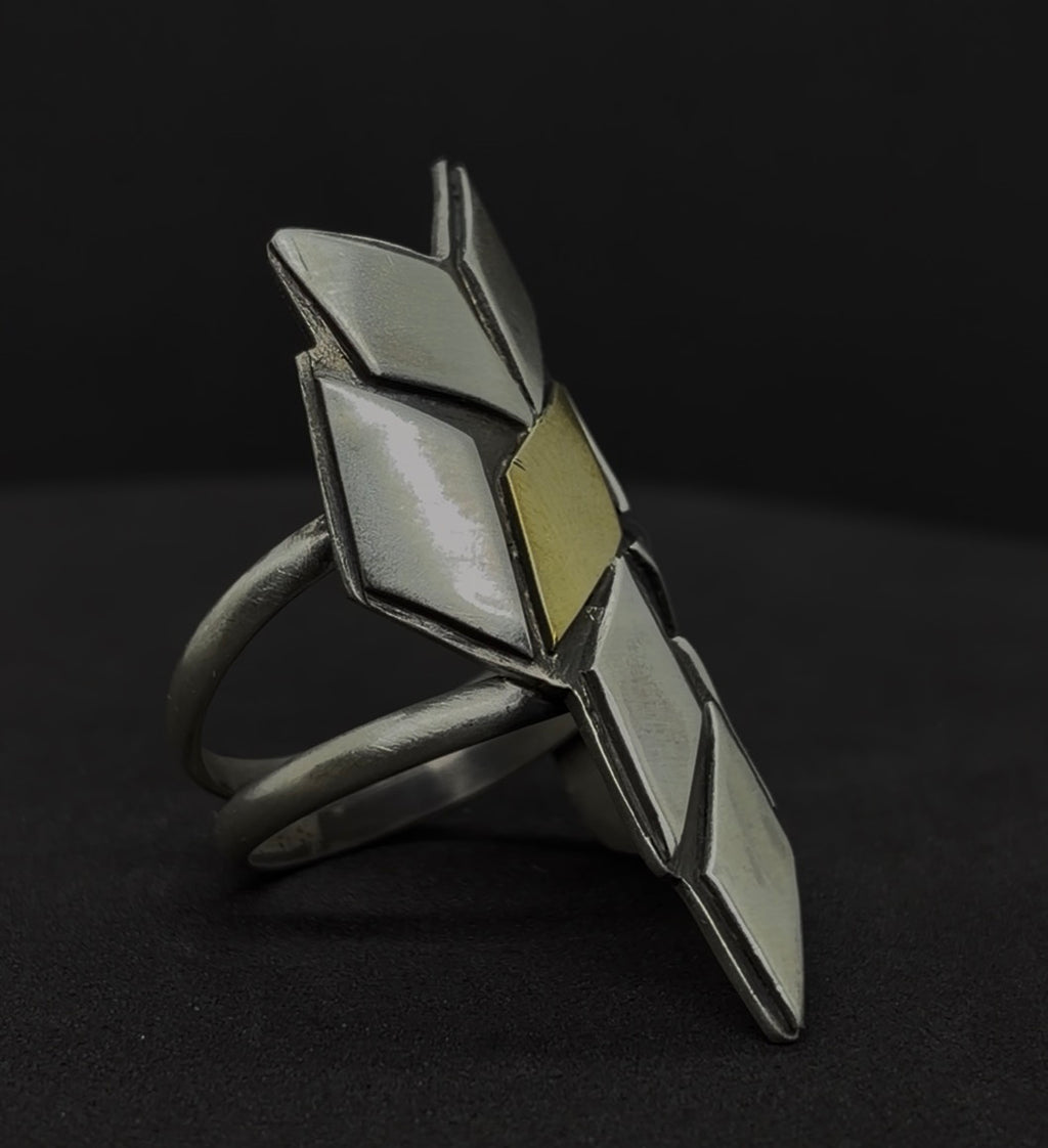 The Mosaic Fragment Brass Ring