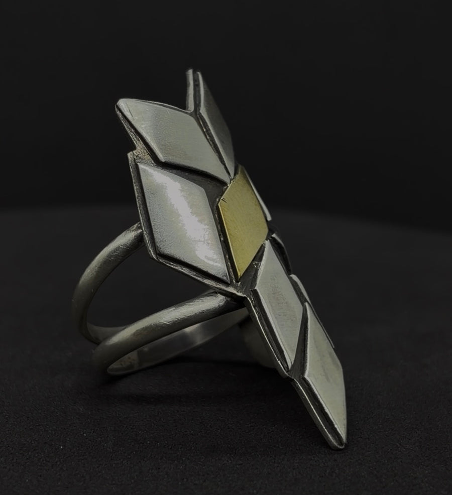 The Mosaic Fragment Brass Ring