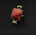Ocean Coral Shield Ring