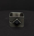 The Dark Apex Cube Ring