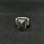 The Labradorite Pyramid Ring