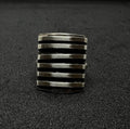The Striped Shield Ring