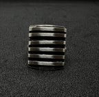 The Striped Shield Ring