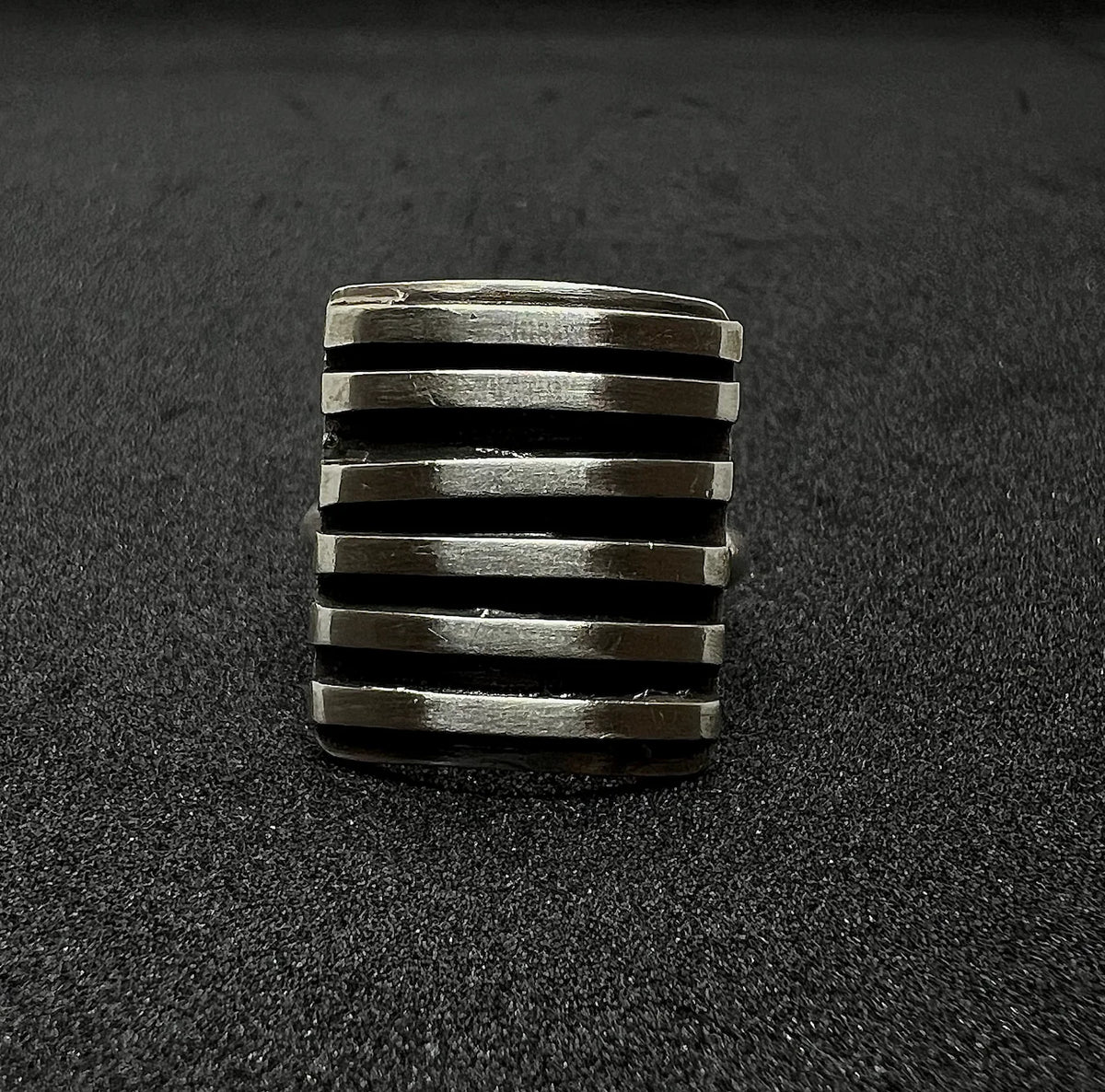 The Striped Shield Ring