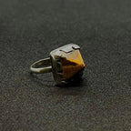 The Tiger's Eye Pyramid Ring