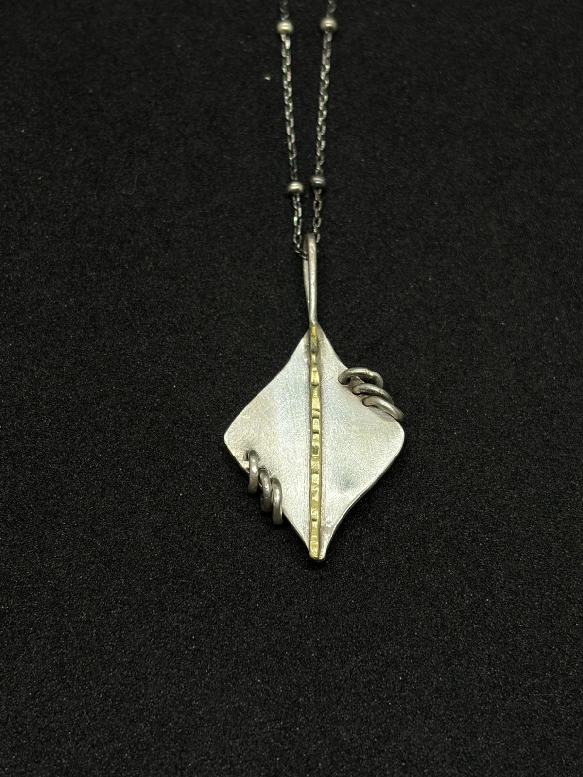 Two-Tone Pierced Pendant
