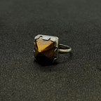 The Tiger's Eye Pyramid Ring