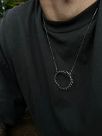 Dual-Axis Convertible Crescent Necklace