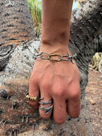 The Rolling Brass Bead Ring