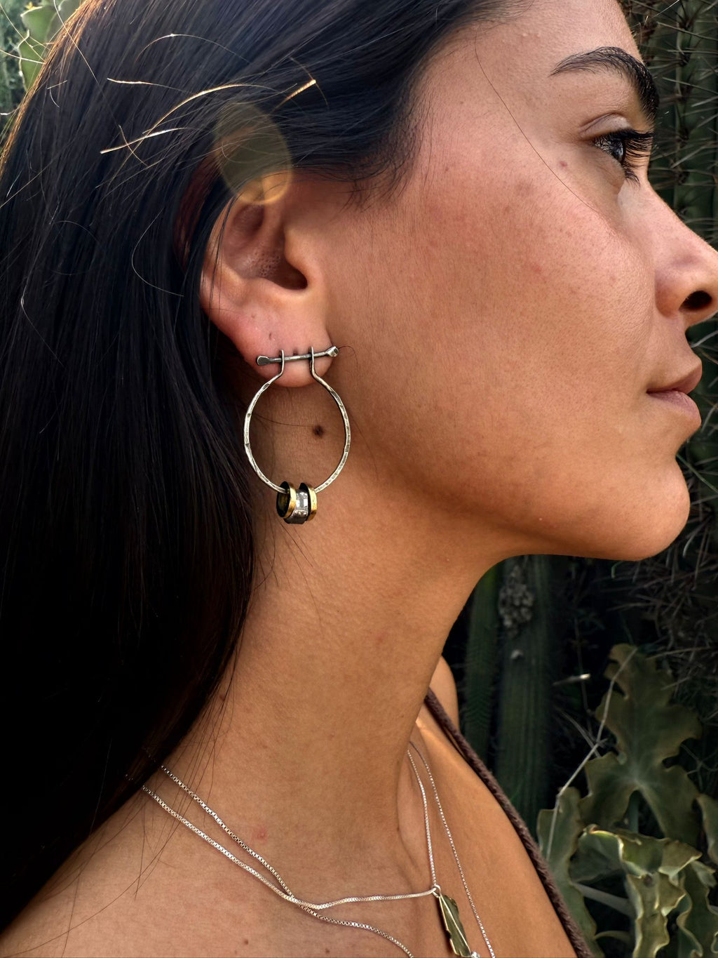 Bone earrings