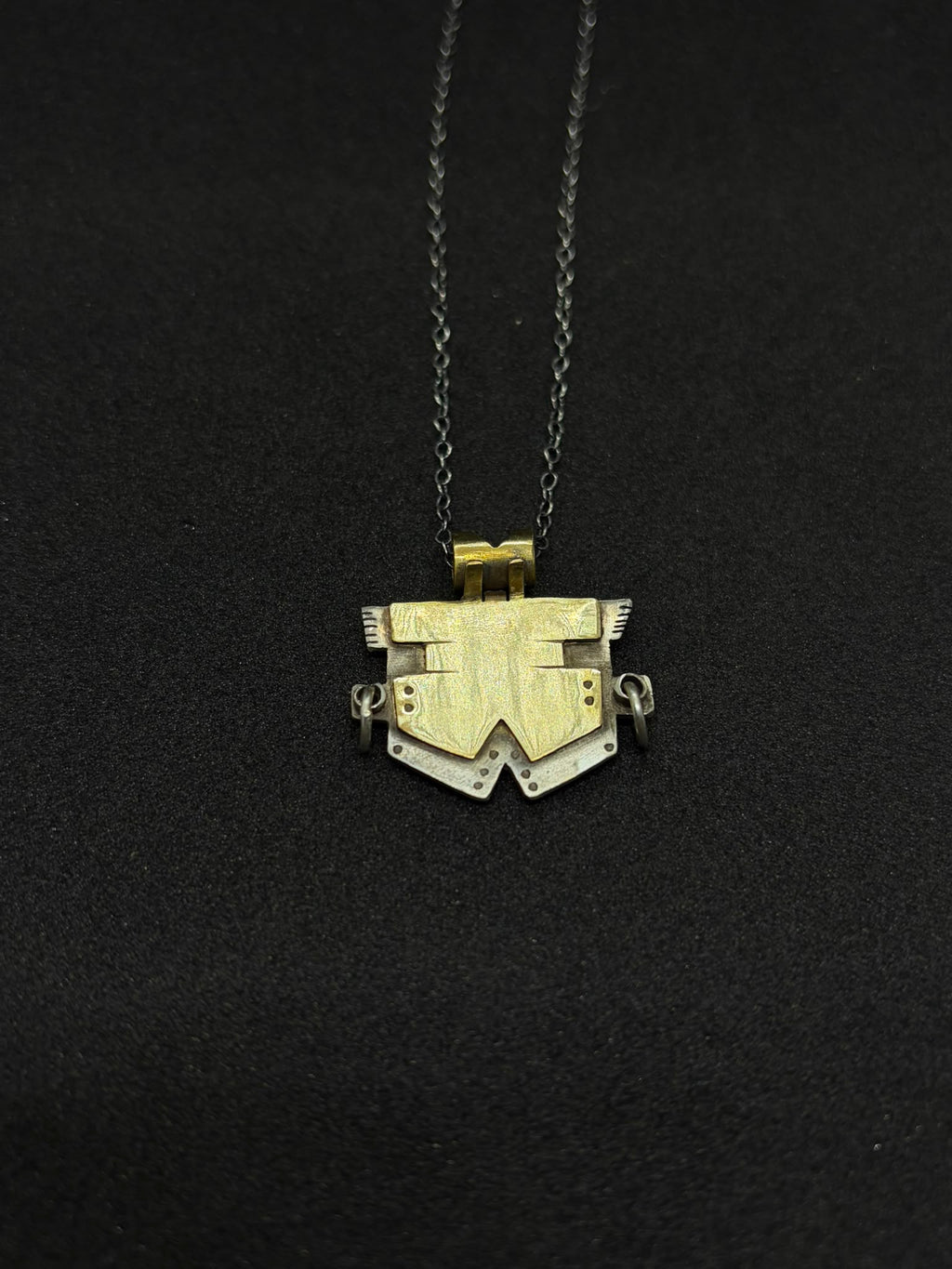 Mayan Mask Layered Pendant