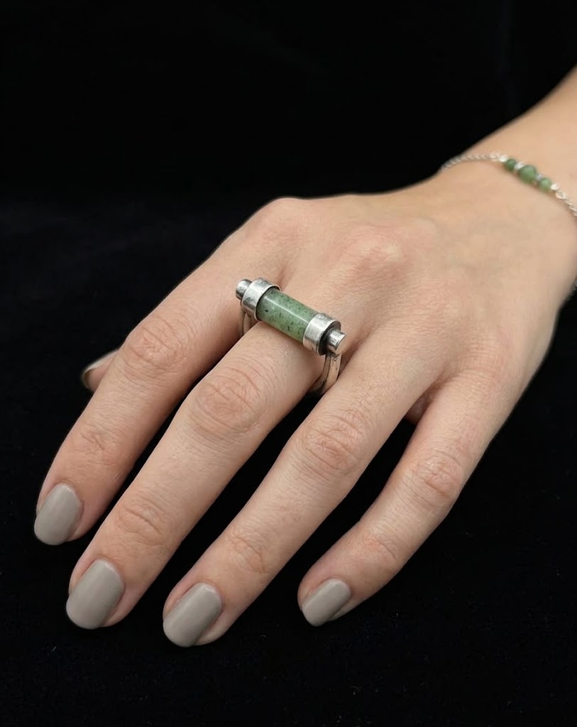 The Scroll Aventurine Ring