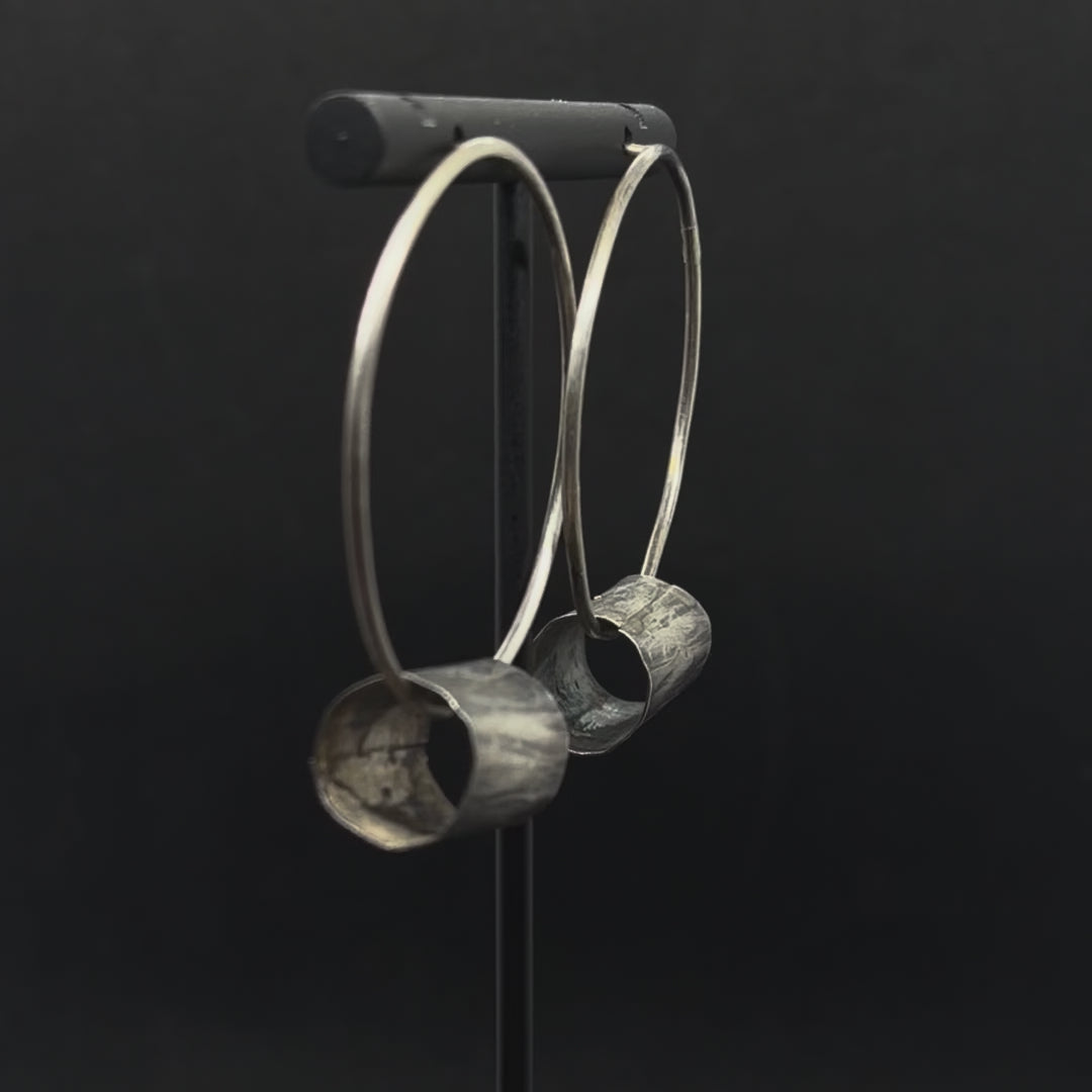 Log Hoop Earring