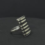 The Striped Shield Ring